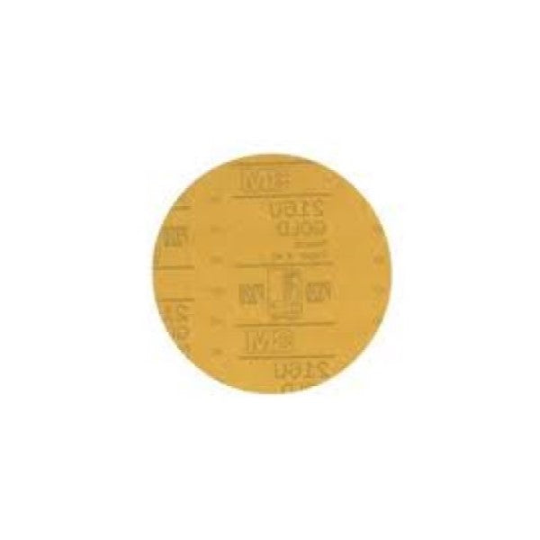 3M Hookit 00975 320Grit Gold Abrasive Discs 6" 100/Box