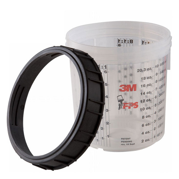 3M 16001 PPS Mixing Cup and Collar, 21oz