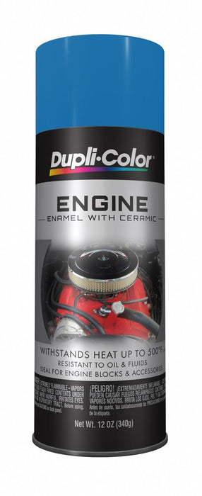 Duplicolor DE1609 Engine Enamel with Ceramic Chevy Blue Engine Paint 12oz.