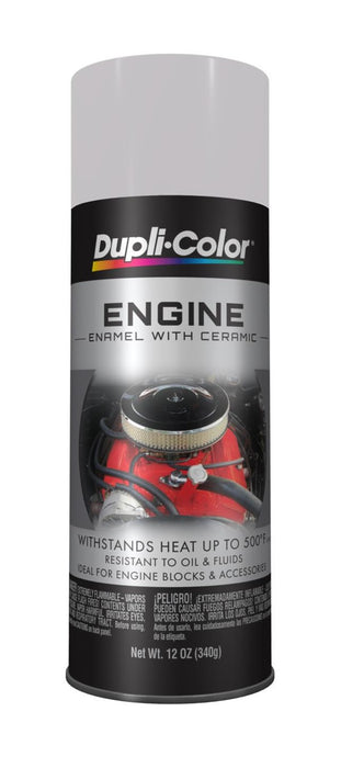 Duplicolor DE1615 Engine Enamel with Ceramic Gloss Aluminum Engine Paint 12oz.