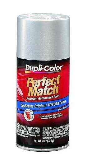 Duplicolor BTY1617 perfect Match Classic Silver MICA Toyota 8oz.