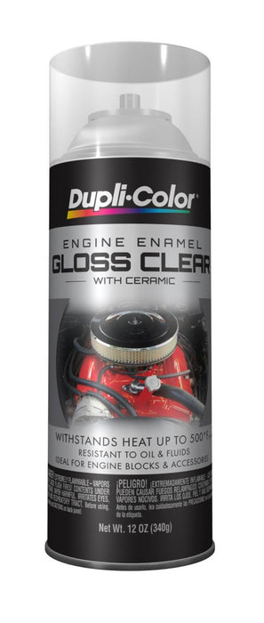 Duplicolor DE1636 Engine Enamel with Ceramic Gloss Clear Engine Paint 12oz.