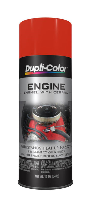 Duplicolor DE1652 Engine Enamel with Ceramic Gloss Chrysler Hemi Orange Engine Paint 12oz.