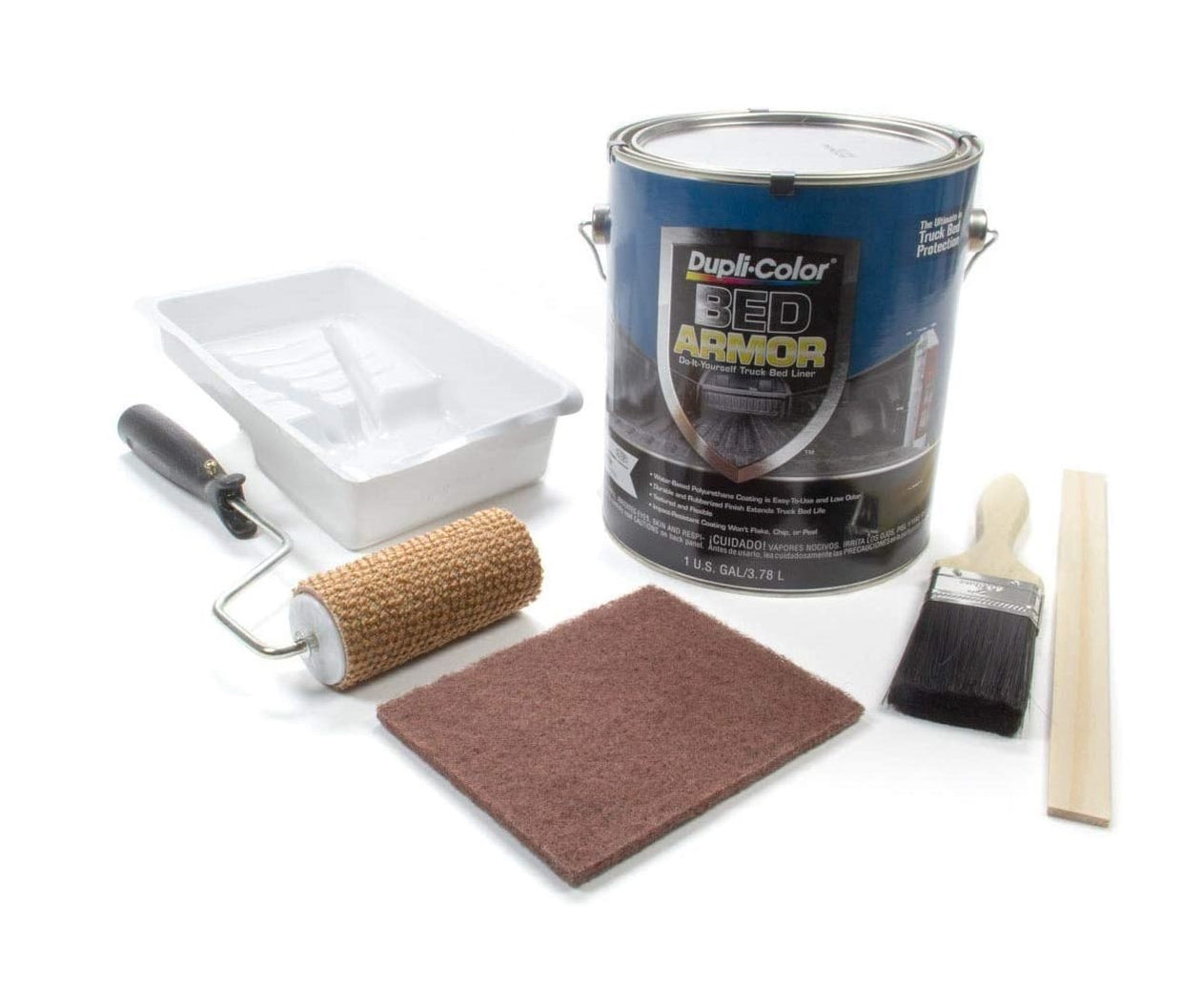 Duplicolor BAK2010 Bed Armor Kit with Truck Bed Liner Black 1gal