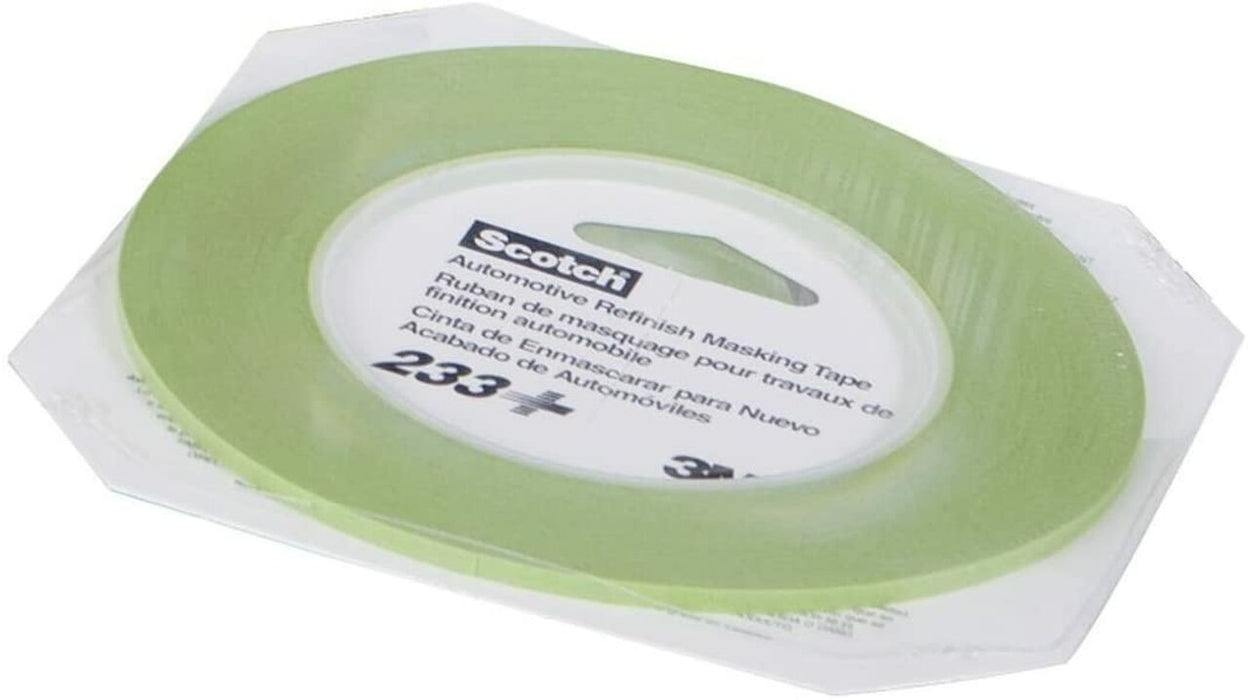 3M 26343 1/8" Scotch Performance Masking Tape 233+ Green 3mm x 55m (Roll)