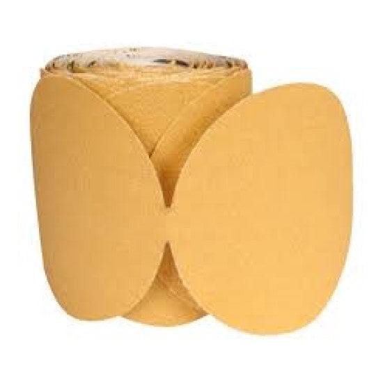 Norton Abrasives 49837 6" Disc Roll Gold P220C Grit (Roll of 100)