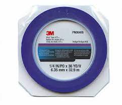3M 06408 Blue Vinyl Masking Tape 1/2" 741+Fine Line