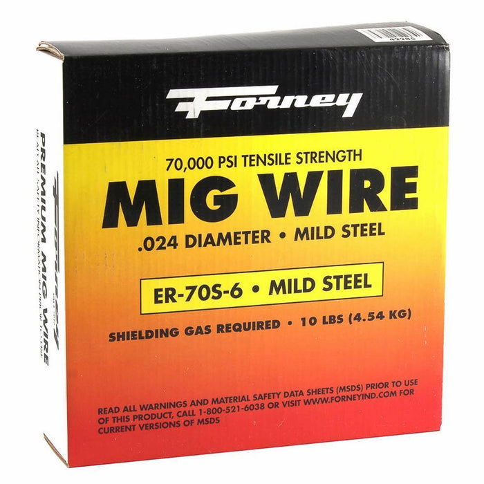 Forney 42285 0.024 Dia E70S-6 Mild Steel MIG Wire 10 lb. Spool - WeGotAutoPaint