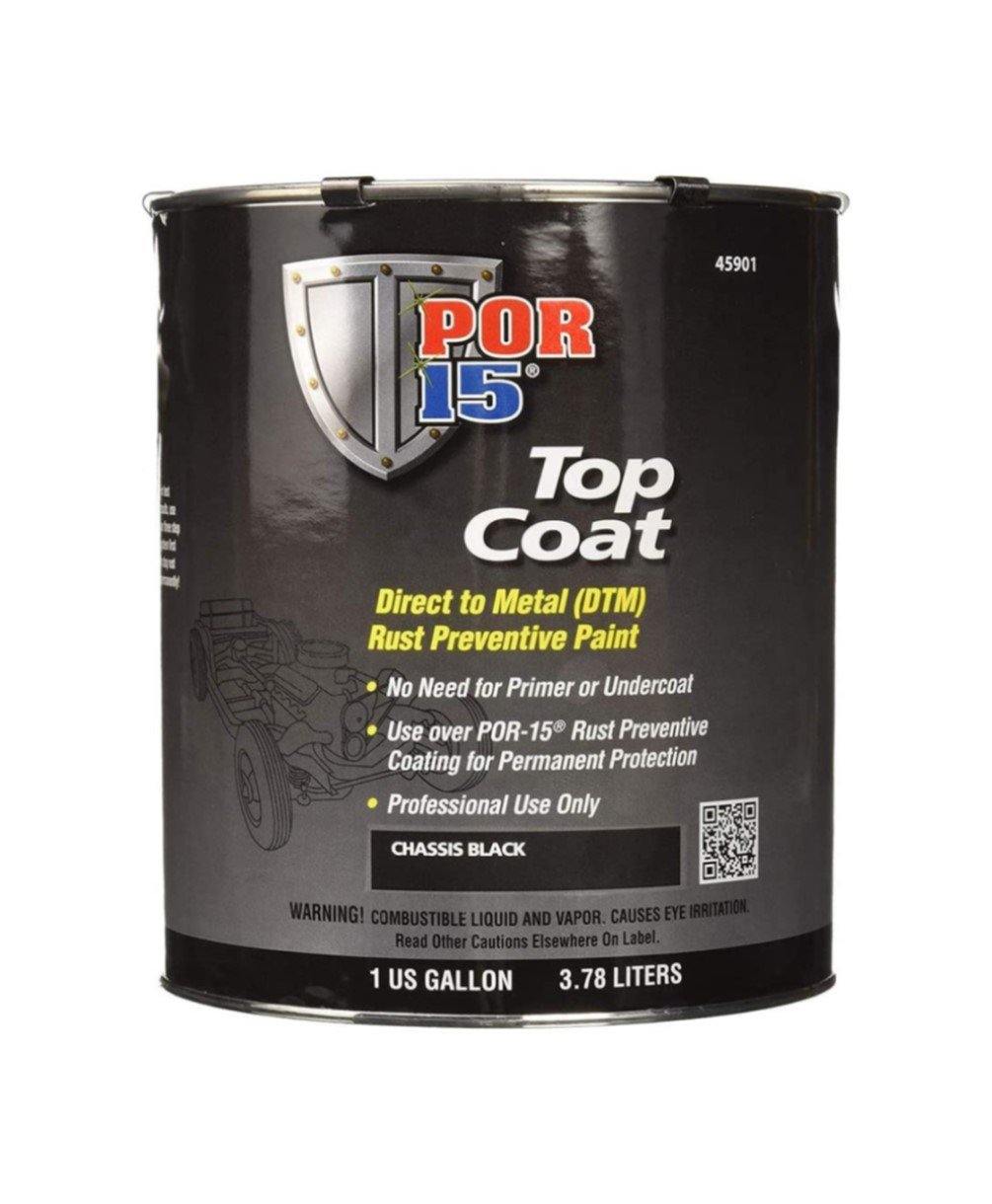 POR-15 45918 Chassis Black Top Coat Paint - 14 oz