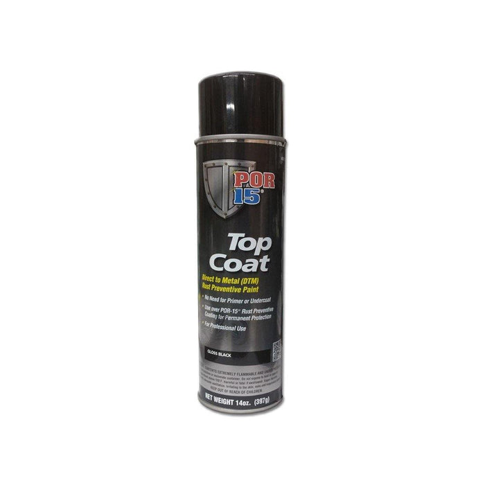 POR-15 45818 Top Coat Gloss Black Spray Paint 15 oz. - WeGotAutoPaint