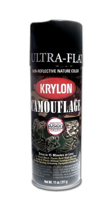 Krylon 4290 Camouflage Paint Black Aerosol