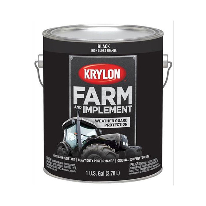 Krylon 1962 Farm & Implement Paint Black 1 Gallon