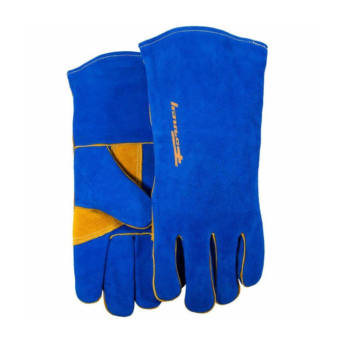 Forney 53422 Blue Leather Welding Gloves (Men's L)