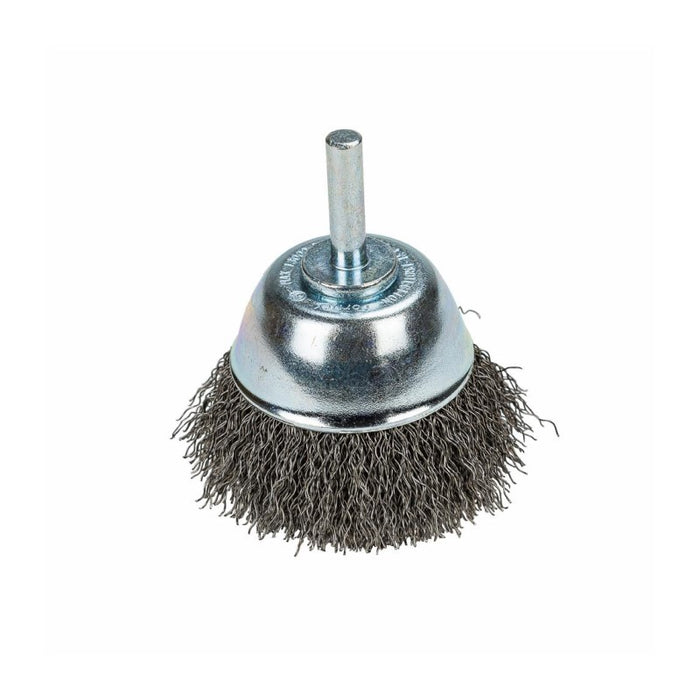 Forney 60005 Command PRO Cup Brush Crimped, 2-1/2" x .014" x 1/4" Shank