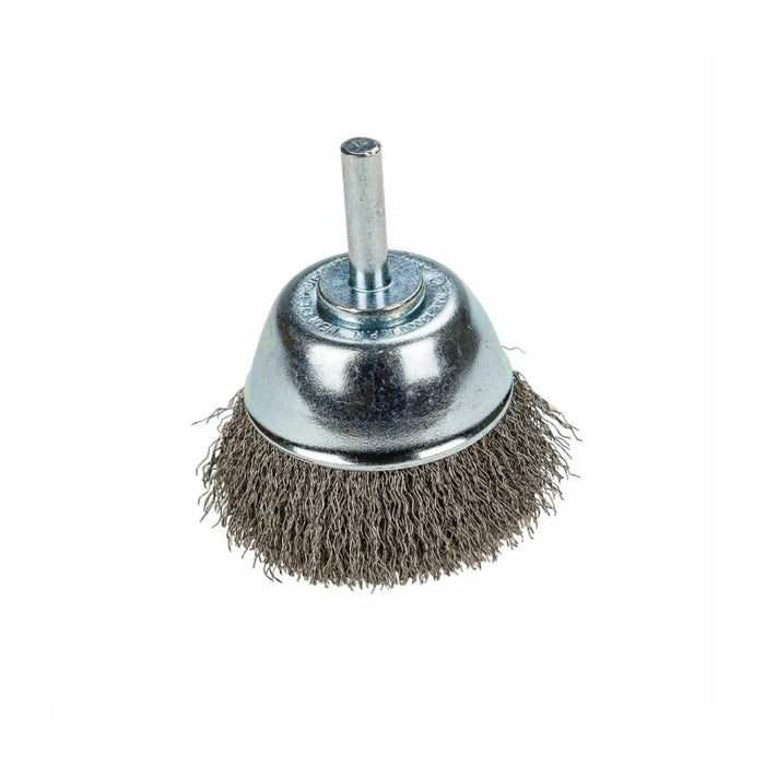 Forney 60006 Command PRO Cup Brush Crimped, 2-1/2" x .008" x 1/4" Shank