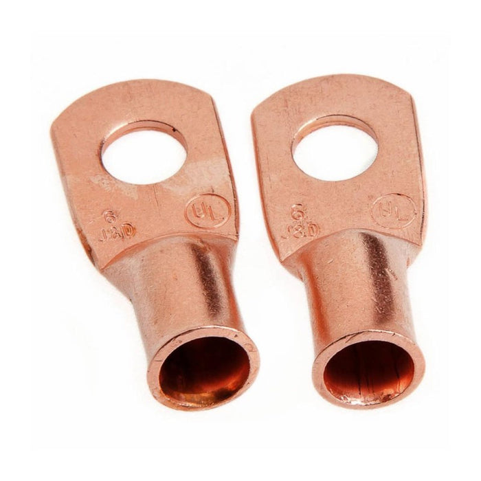 Forney 60091 Lug for #6 Cable, 1/4" Stud, Premium Copper