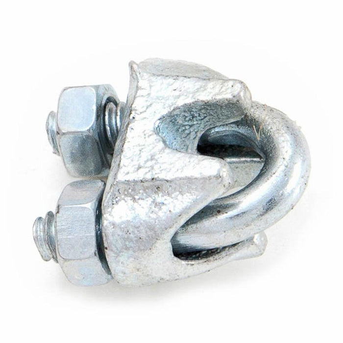 Forney 61020 Wire Rope Clips, 1/8", Zinc Plated