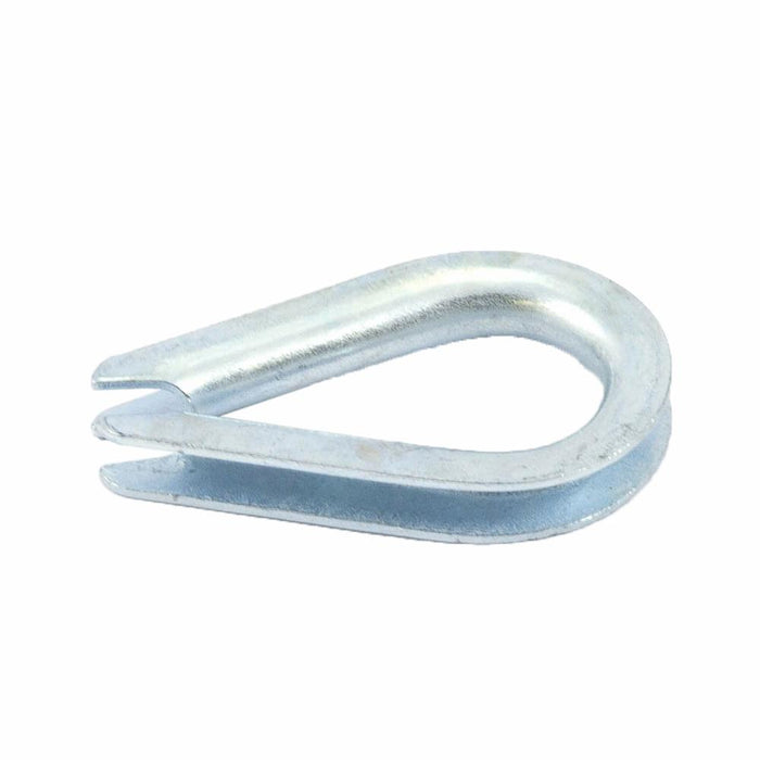Forney 61030 Wire Rope Thimble, 1/8", Zinc Plated