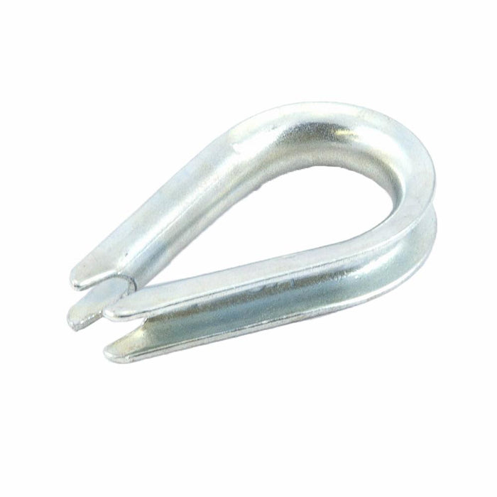 Forney 61031 Wire Rope Thimble, 3/16", Zinc Plated