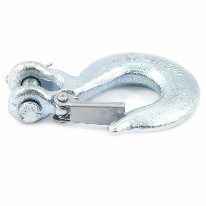 Forney 61081 Clevis Slip Hook, 5/16" with Latch, Forged Galvanized