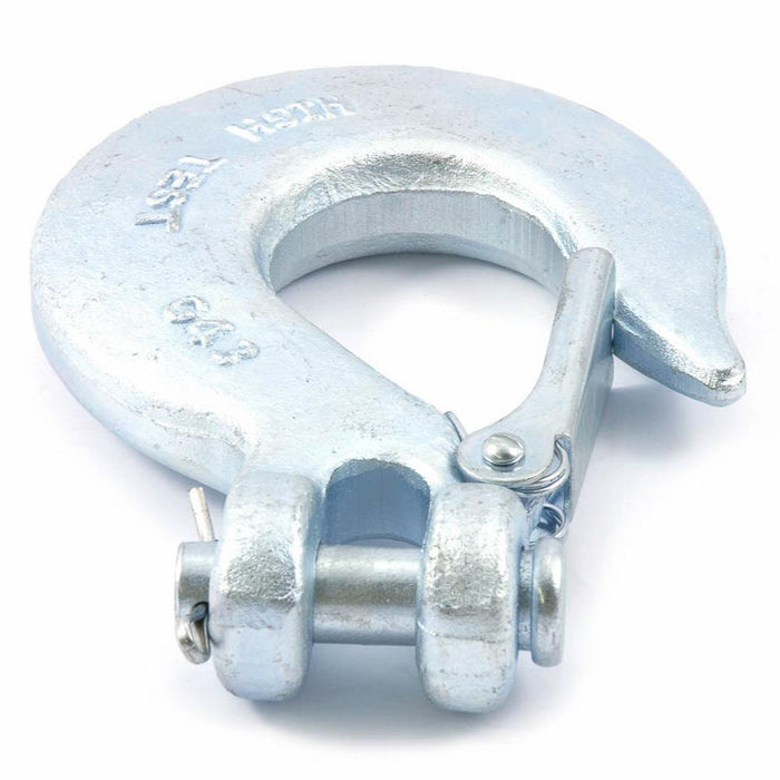 Forney 61084 Clevis Slip Hook, 1/2" with Latch, Forged Galvanized