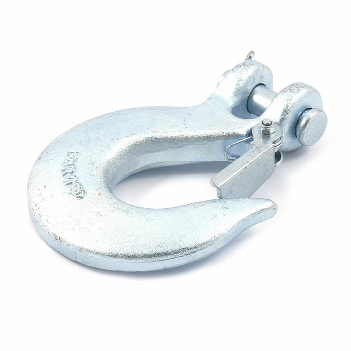 Forney 61084 Clevis Slip Hook, 1/2" with Latch, Forged Galvanized