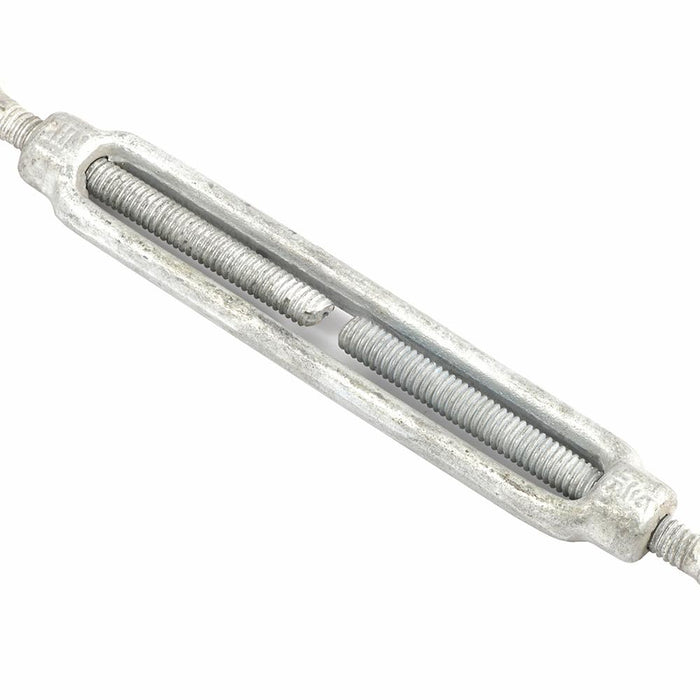 Forney 61321 Turnbuckle, 5/16" x 4-1/2", Hook and Eye Galvanized