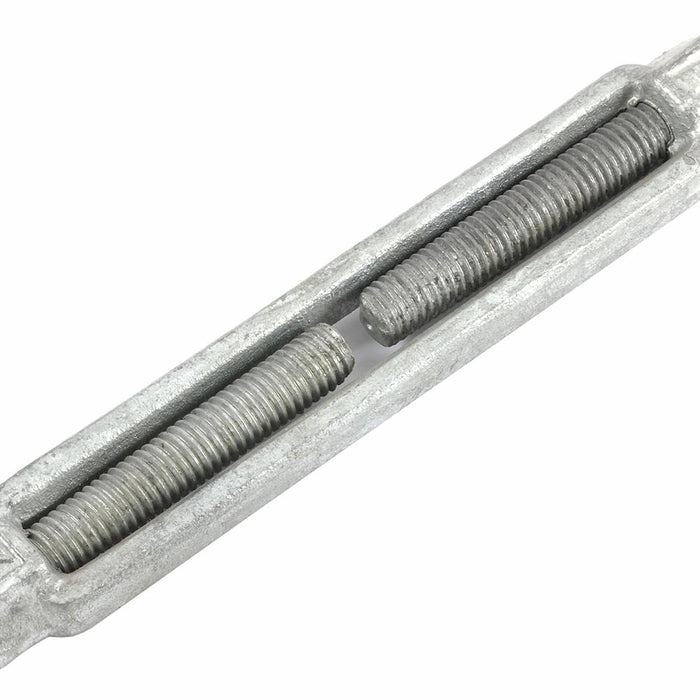 Forney 61323 Turnbuckle, 1/2" x 6", Hook and Eye Galvanized