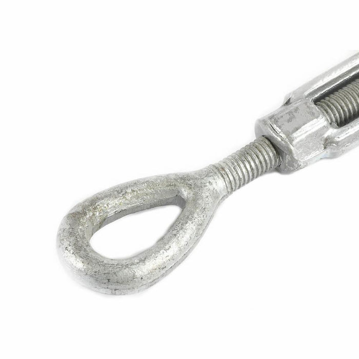 Forney 61324 Turnbuckle, 1/2" x 9", Hook and Eye Galvanized