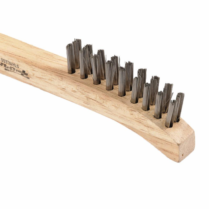 Scratch Brush, Stainless, 3 x 7 Rows