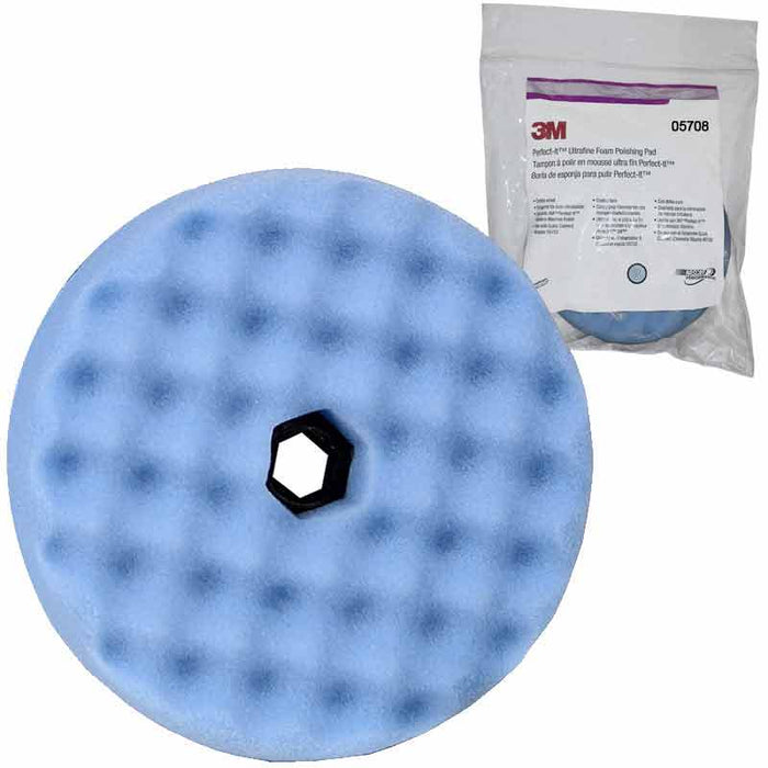 3M 05708 9" Perfect It Quick Connect Ultrafine Polishing Pad