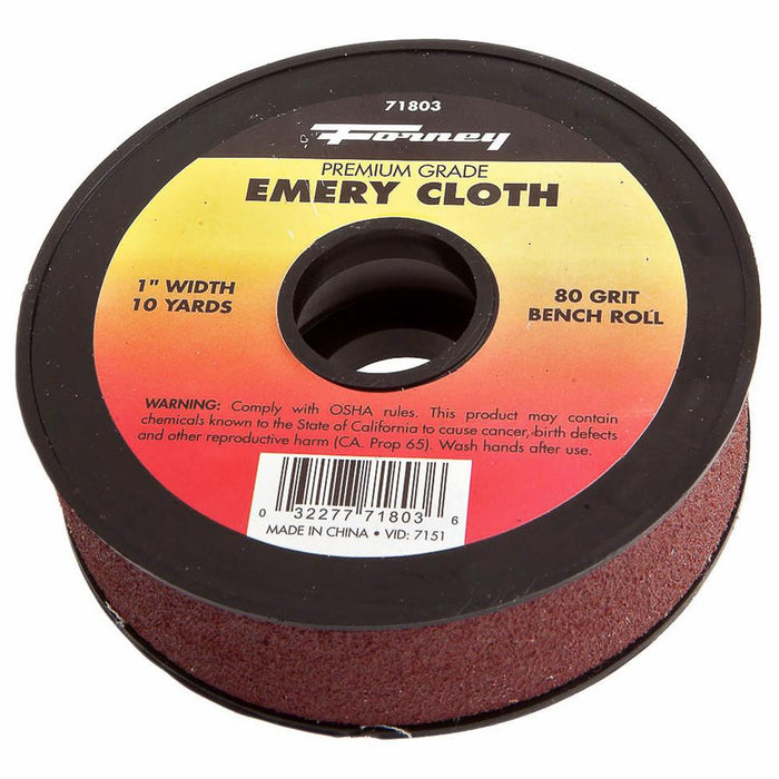 Forney 71803 Emery Cloth Bench Roll, 80 Grit