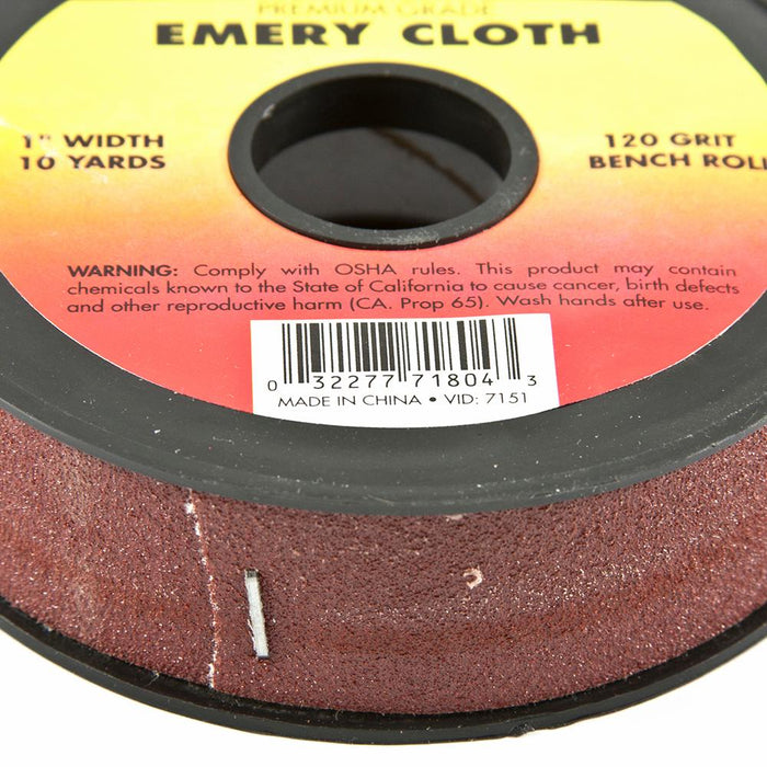 Forney 71804 Emery Cloth Bench Roll, 120 Grit