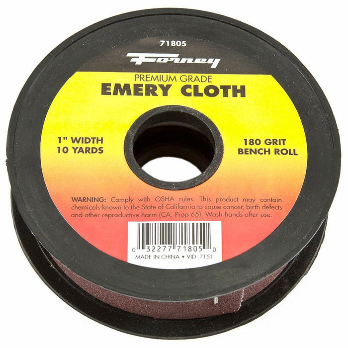 Forney 71805 Emery Cloth Bench Roll, 180 Grit