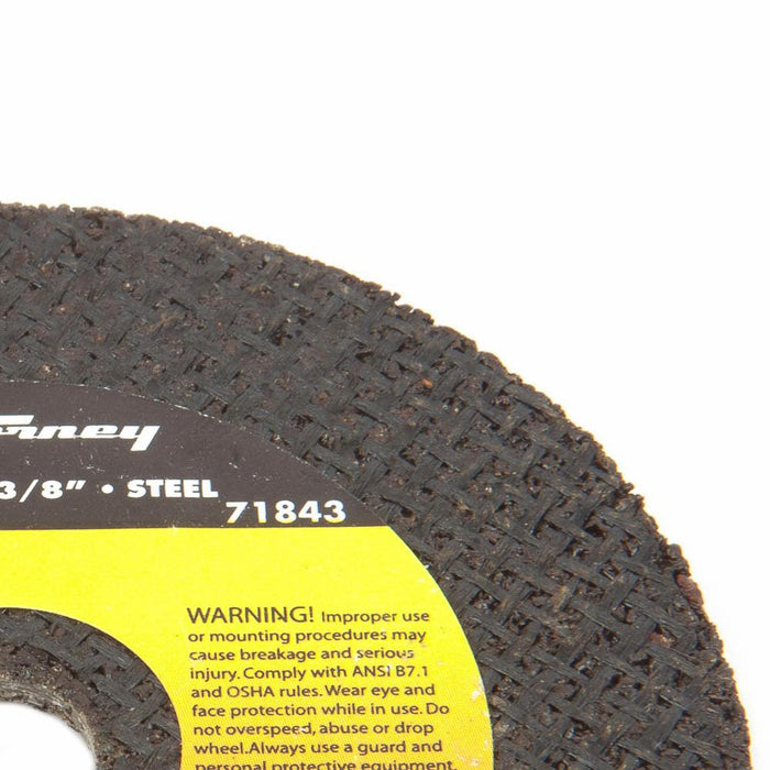 Forney 71843 Cut-Off Wheel, Metal, Type 1, 3" x 1/8" x 3/8"