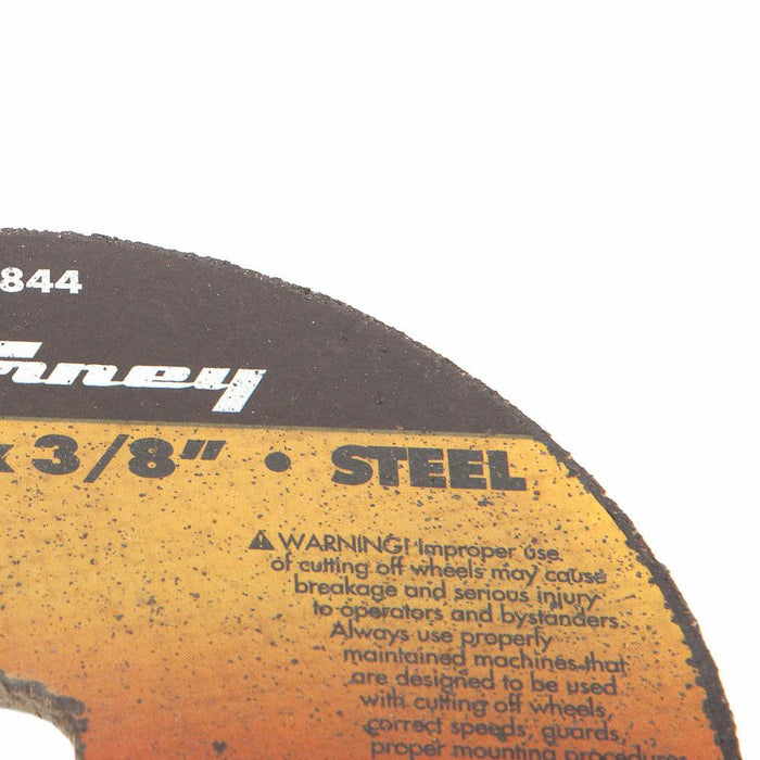 Forney 71844 Cut-Off Wheel, Metal, Type 1, 4" x 1/16" x 3/8"