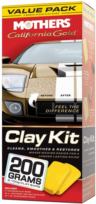 Meguiar's Clay Bar Kit with 2 Pack Clay Bars and Microfiber Towel