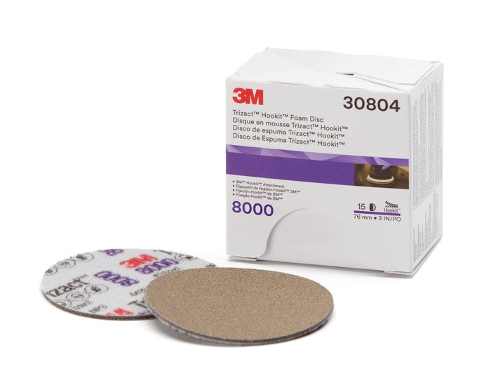 3M 30804 Trizact Hookit Foam Disc 3"