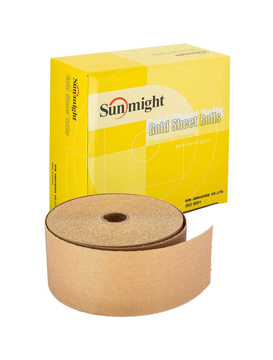 Sunmight 22206  2.75" x 25yds 80 Grit PSA Roll Gold