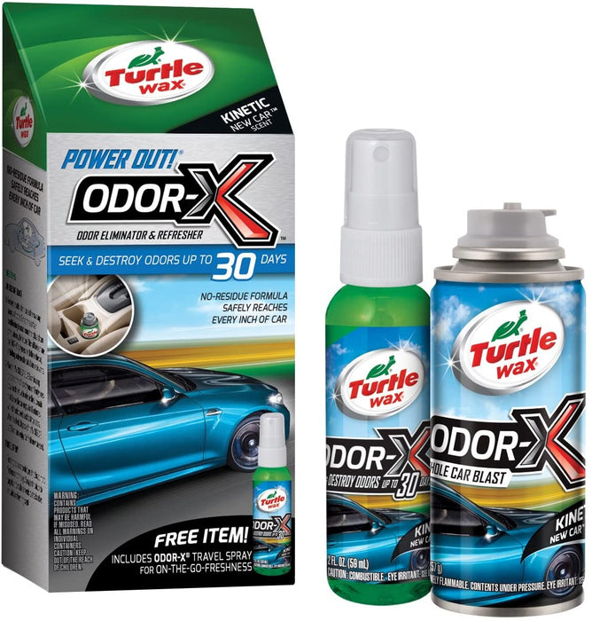Turtle Wax 50653 Power Out Odor-X Whole Car Blast Odor Eliminator 2.5 fl. oz.