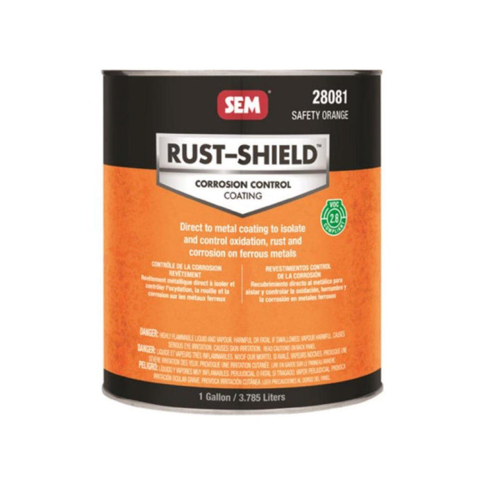 SEM 28101 2.8 VOC Rust Shield Safety Orange 1 Gallon - WeGotAutoPaint