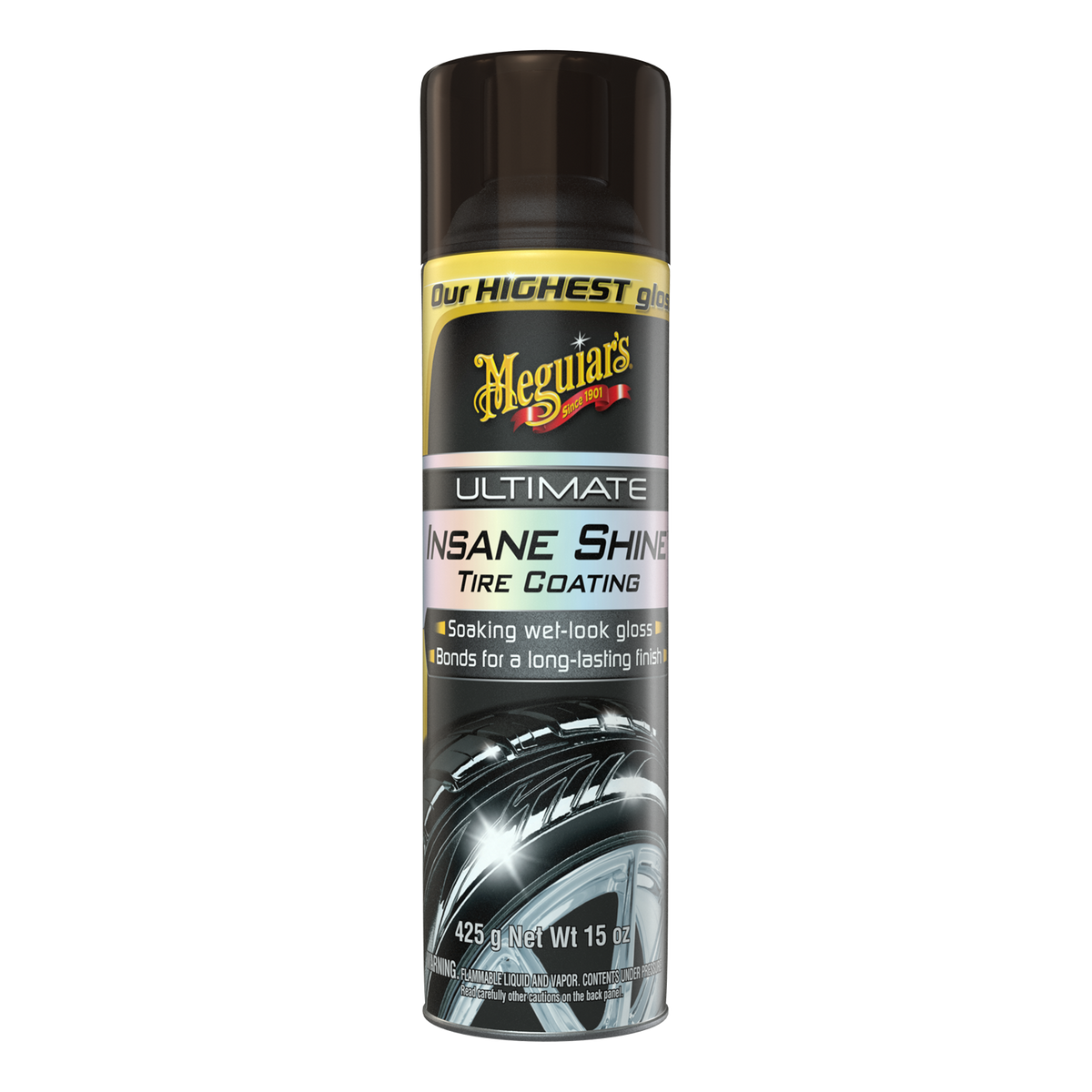 Easy Spray Tire Shine Foam, G210419, Meguiar's