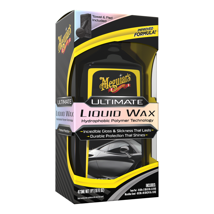 Meguiar's G210516 Ultimate Liquid Wax, Long-Lasting, Easy to Use Synthetic Wax 16 oz.