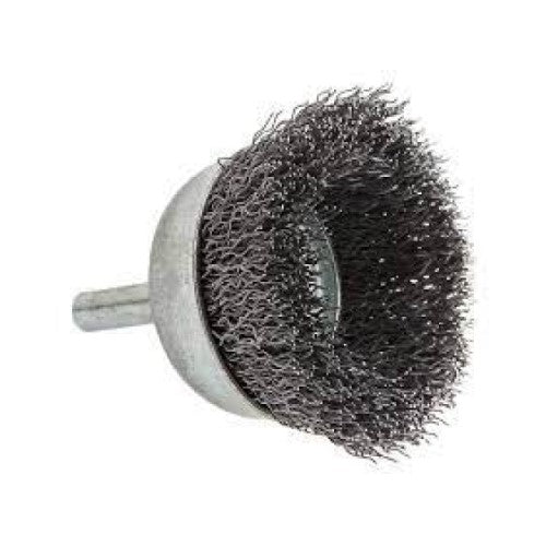 FORNEY 60004 Command PRO Cup Brush Crimped, 1-1/2" x .014" x 1/4" Shank