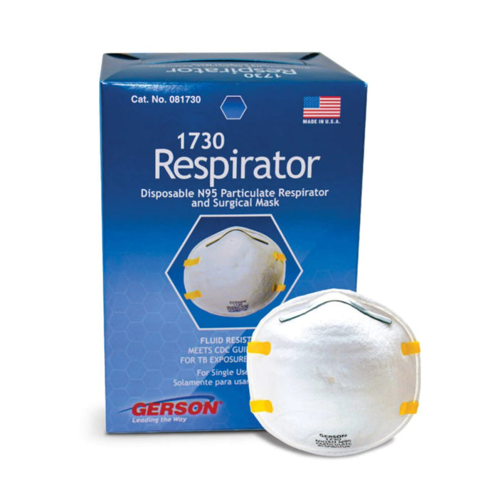 Gerson 1730 N95 Particulate Respirator 20/Box