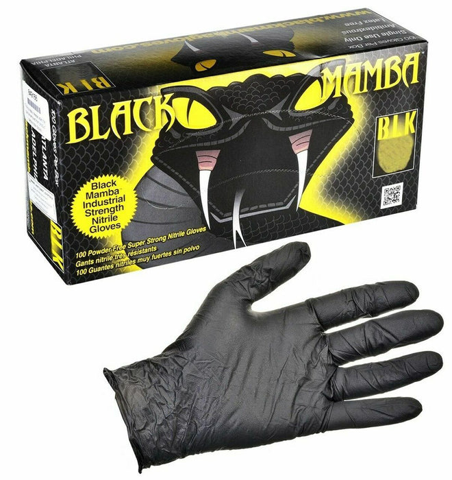 Black Mamba Nitrile Glove 100 Per Box 6 Mil 100 Count Box