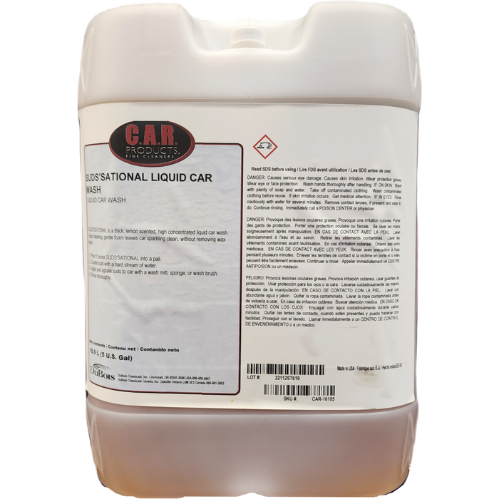 XCP CAR-16105 CAR Products Suds'sational Car Wash Shampoo (5 gal)